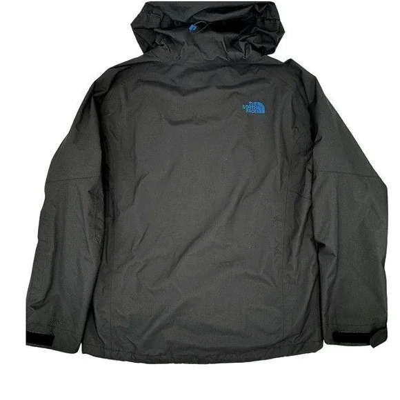 The North Face HyVent Terrain Vista 3L Pro Rain Jacket Men's Medium Black Blue - Picture 14 of 16